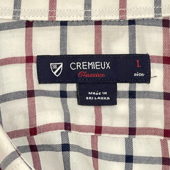 Cremieux Classics Stripped Mens Large Cotton Shirt - Picture 3 of 6